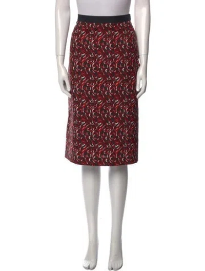 Pre-owned Miu Miu 2000 Knee-length Skirt In Red