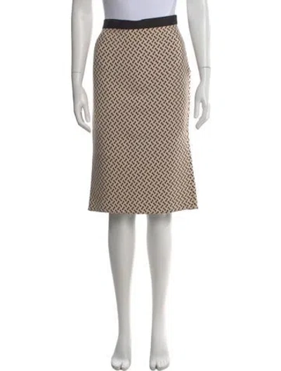 Pre-owned Miu Miu 2000 Midi Length Skirt In Neutral