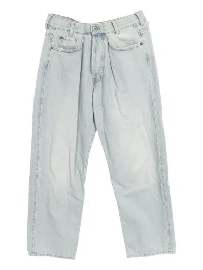 Pre-owned Miu Miu 2000s Cotton Jeans In Blue