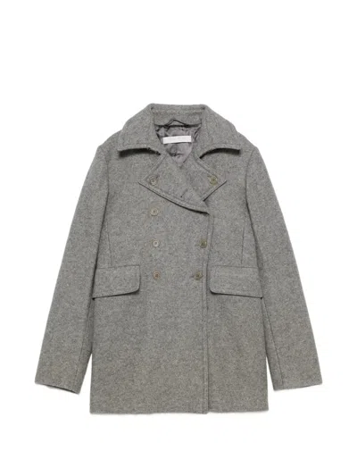 Pre-owned Miu Miu 2000s Double-breasted Jacket In Grey