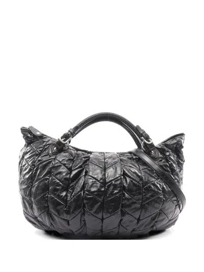 Pre-owned Miu Miu 2000s Quilted Patent Handbag