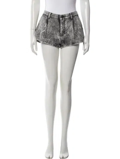 Pre-owned Miu Miu 2009 Mini Shorts In Gray