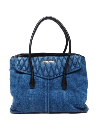 Pre-owned Miu Miu 2010-2020 Denim Tote Bag