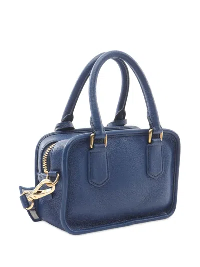 Pre-owned Miu Miu 2010-2025 Leather Arcadie Crossbody Bag In Blue