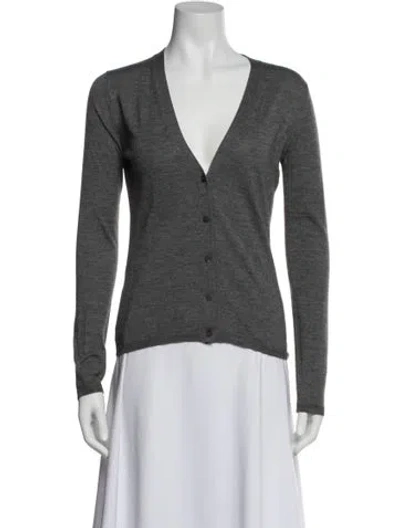 Pre-owned Miu Miu 2010's Cashmere Sweater In Gray