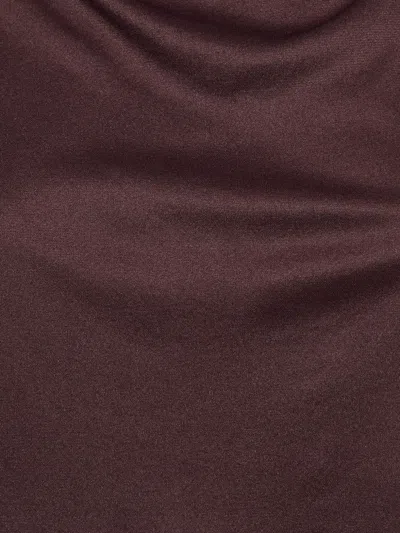 Pre-owned Miu Miu 2010 Dark Plum Sleeveless Top In Brown