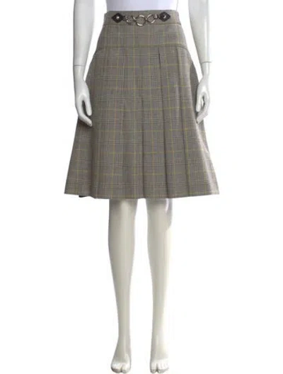 Pre-owned Miu Miu 2010's Knee-length Skirt In Neutral