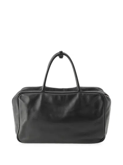 Pre-owned Miu Miu 2010-2026 Large Soft Calf Softy Beau Top Handle Bag Satchel In Black