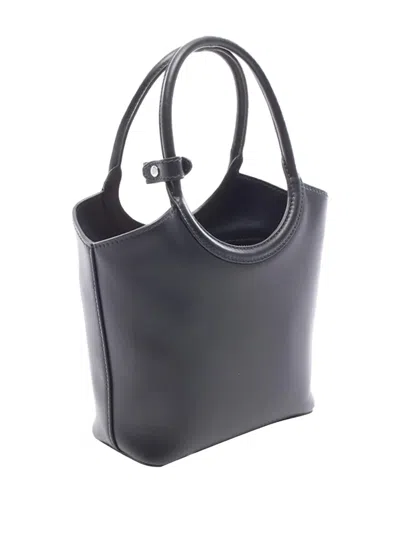Pre-owned Miu Miu 2010-2026 Leather Ivy Satchel In Black