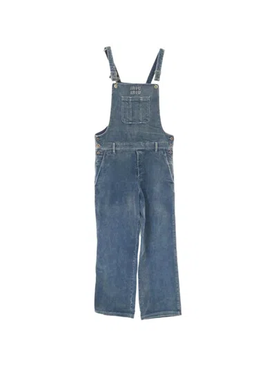 Pre-owned Miu Miu 2010s Corduroy Jumpsuits In Blue
