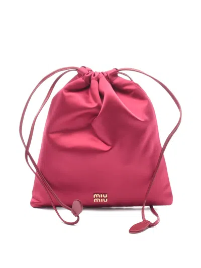 Pre-owned Miu Miu 2010s Duchesse Pouch In Red