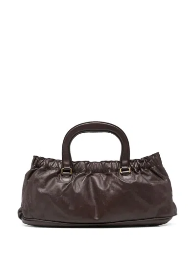 Pre-owned Miu Miu 2010s Leather Handbag In Brown