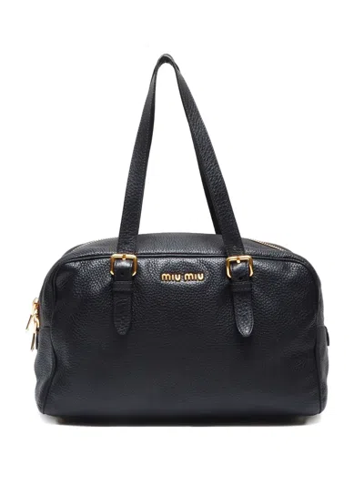 Pre-owned Miu Miu 2010s Logo-lettering Shoulder Bag