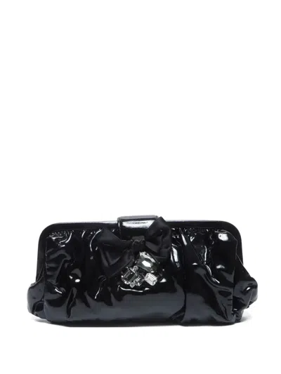 Pre-owned Miu Miu 2010s Patent-finish Clutch Bag