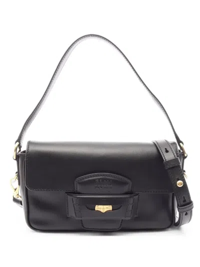 Pre-owned Miu Miu 2010s Penny Tote Bag In Black