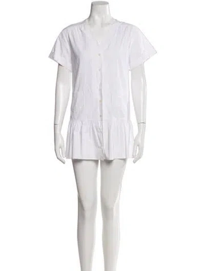 Pre-owned Miu Miu 2011 Mini Dress In Neutral