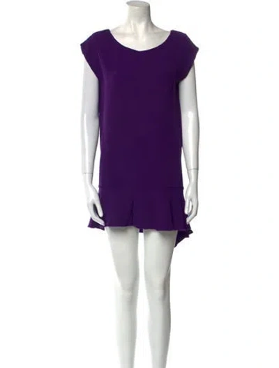 Pre-owned Miu Miu 2011 Mini Dress In Purple