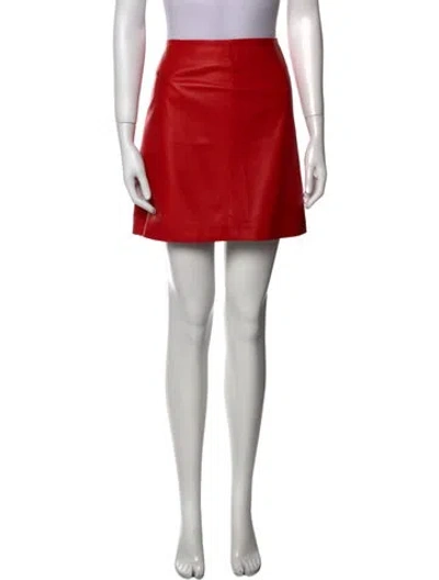 Pre-owned Miu Miu 2011 Mini Skirt In Red