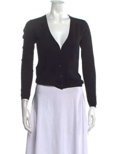 Pre-owned Miu Miu 2012 Cashmere Sweater In Black