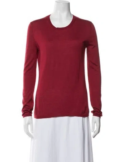 Pre-owned Miu Miu 2012 Cashmere Sweater In Red