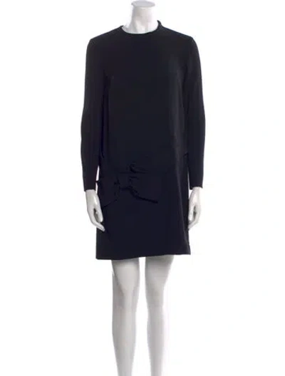 Pre-owned Miu Miu 2012 Mini Dress In Black