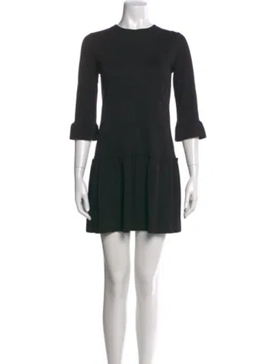 Pre-owned Miu Miu 2012 Mini Dress In Black