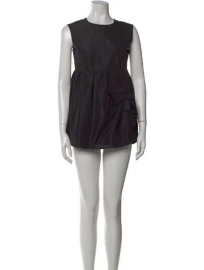 Pre-owned Miu Miu 2012 Mini Dress In Black