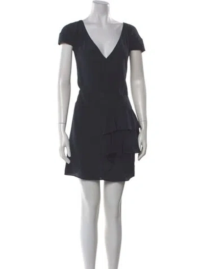 Pre-owned Miu Miu 2012 Mini Dress In Blue