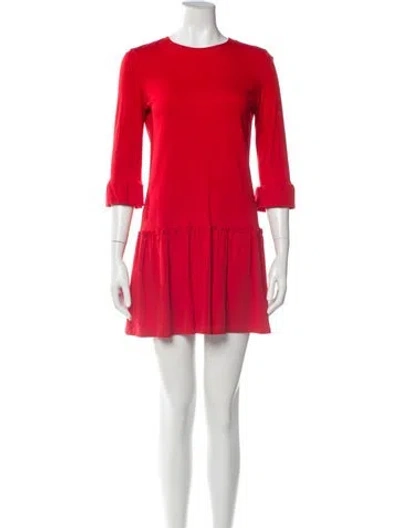 Pre-owned Miu Miu 2012 Mini Dress In Red