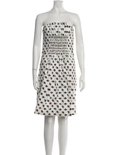 Pre-owned Miu Miu 2012 Mini Dress In White