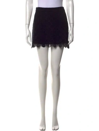 Pre-owned Miu Miu 2012 Mini Skirt In Blac