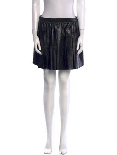 Pre-owned Miu Miu 2012 Mini Skirt In Black