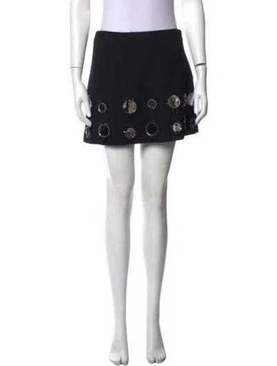 Pre-owned Miu Miu 2012 Mini Skirt In Black