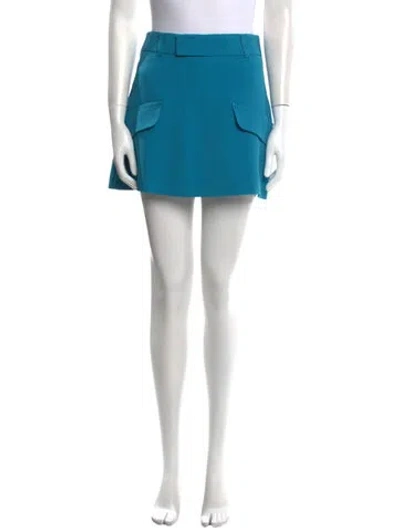 Pre-owned Miu Miu 2012 Mini Skirt In Blue