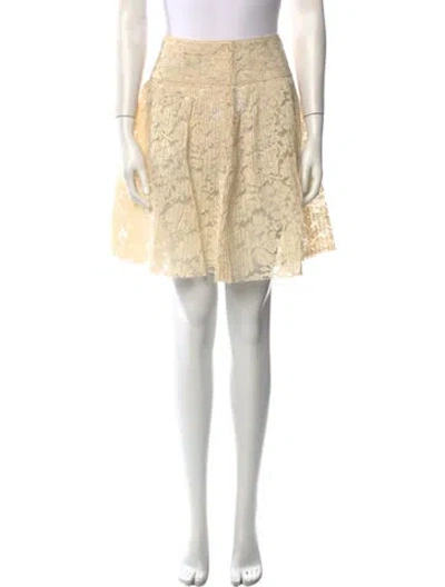 Pre-owned Miu Miu 2012 Mini Skirt In Neutral