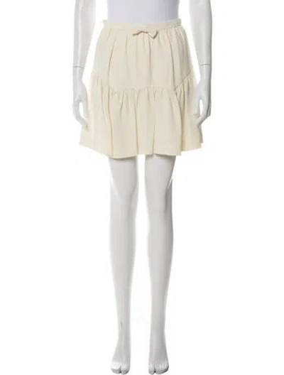 Pre-owned Miu Miu 2012 Mini Skirt In Neutral
