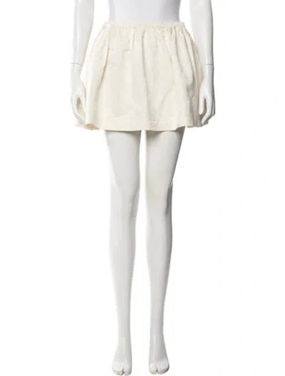 Pre-owned Miu Miu 2012 Mini Skirt In Neutral