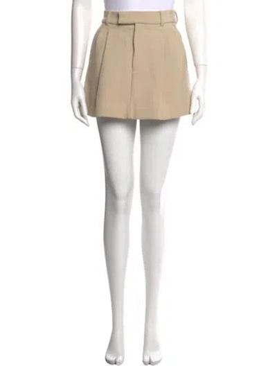 Pre-owned Miu Miu 2012 Mini Skirt In Neutrals