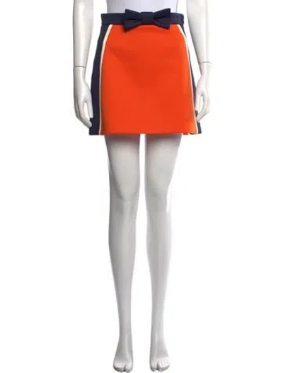Pre-owned Miu Miu 2012 Mini Skirt In Orange