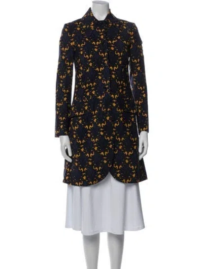 Pre-owned Miu Miu 2012 Mohair Coat In Blue
