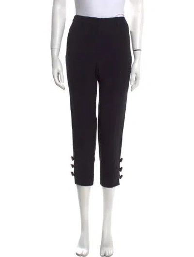Pre-owned Miu Miu 2012 Straight Leg Pants In Black