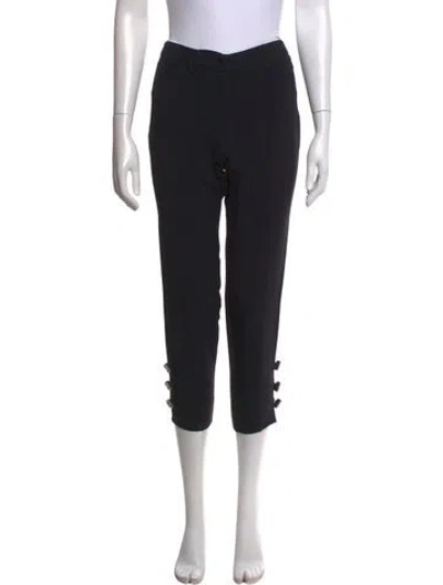 Pre-owned Miu Miu 2012 Straight Leg Pants In Black