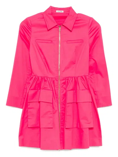 Pre-owned Miu Miu 2012 Zip-up Jacket In Pink
