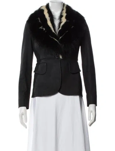 Pre-owned Miu Miu 2013 Blazer In Black