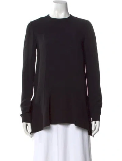 Pre-owned Miu Miu 2013 Crew Neck Blouse In Black