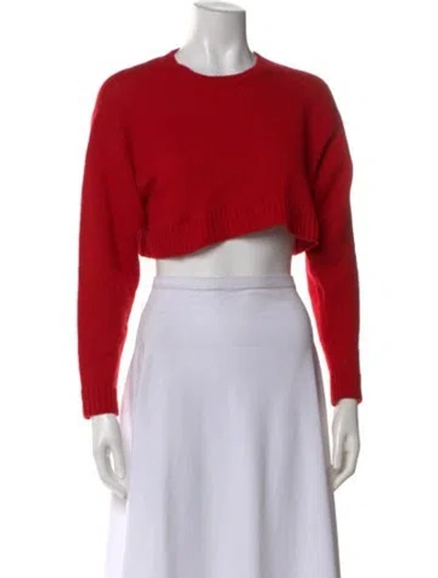 Pre-owned Miu Miu 2013 Crew Neck Sweater In Red