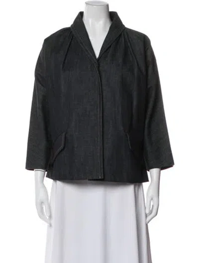Pre-owned Miu Miu 2013 Jacket In Blue