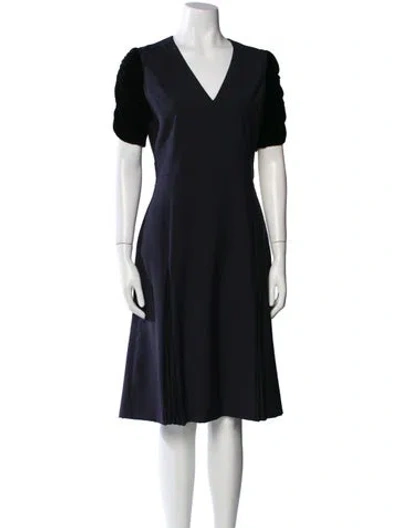 Pre-owned Miu Miu 2013 Knee-length Dress In Blue