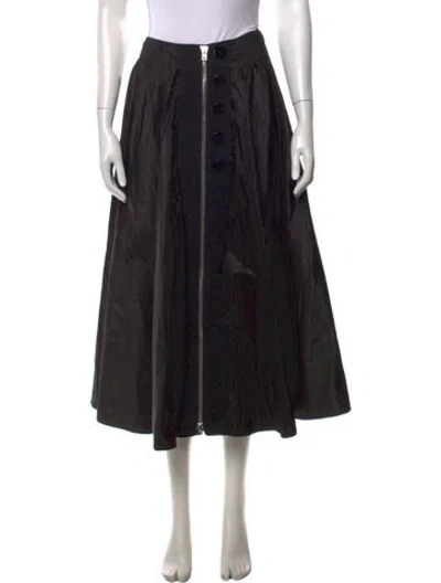 Pre-owned Miu Miu 2013 Long Skirt In Black
