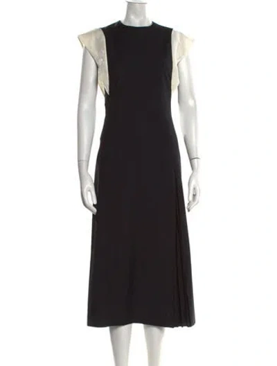 Pre-owned Miu Miu 2013 Midi Length Dress In Black